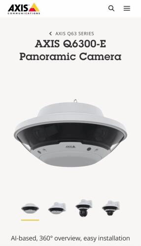 AXIS Q6300 &ndash; E panoramic camera
