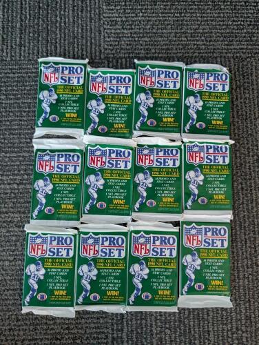 vintage NFL cards in sealed packs