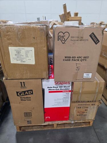 Clay building blocks, Transport chair, mattress foam, organization boxes, Dehumidifier, garbage can, micro shredder, cups, & More