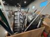 Organizer, metal tins, ax, jack, whiteboard, stair stringers, canopy, & More - 7
