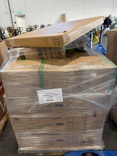 Table, plates, multiple NURECOVER sauna, office chair, filter, & More