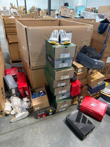 Shoes: Watson, new balance, DeWalt, lots of shoes out of box, dream Paris, caterpillar, & More