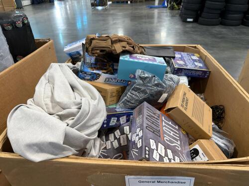 Multiple games, pet paw trimmers, gloves, printing filament, plastic buckles, DRIO camera Peter blank gift cards, books, tactical backpack, lighting, & More