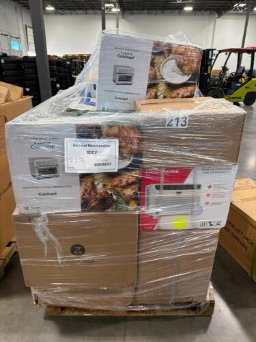 Cuisinart air fryer toaster ovens, brother HL-L6210, roborock, Frigidaire room ac, pressure washer sunjoe, pangea side table, window air conditioner, procell, battery, Funsicle 10' pool, wheel rim, electric blower, car seat