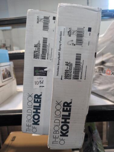 Kohler faucets artifacts 99259 &ndash; AF, and 28275 &ndash; BL component deck mount pot filler