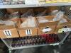 shelf of boxes full of miscellany samo