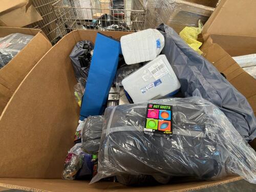 OK coffee maker, water containers, book, red pants sleeping bag for me NEEDOH hot shots, & More