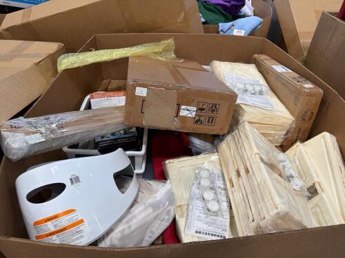 Angel care, bath support, bedding, deck box, and miscellaneous