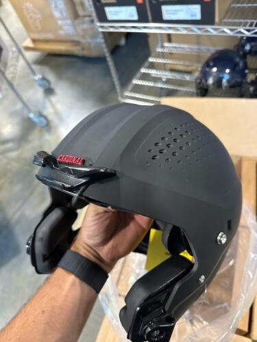 (4) Stanford Cardinal helmets (do not have the rave protectors)