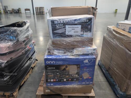 On TV, Max fan deluxe RV ventilator, TOSOT split air conditioner, Mattress, RINNAI pipe cover, & More