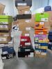 treasure shoe pallet: approx 112 pairs of shoes: (5) pairs of Allen edmonds shoes, ASICS, Brooks, ALTRA, Birkenstock, Aldo, Teva, Crocs, Skechers, OluKai, Kelly & Katie, Sam Edelman, New Balance, The North Face, Bionic, Steve Madden, Brooks, Dr. Scholls a - 12