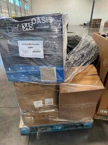 Oasis spa, inflatable double waterslide, sofa couch piece, Sink, inflatable? & More
