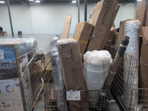 Rolled mattress, Go Muddy, the NEXUS XLT with Hercules system, patio porch swing, and more