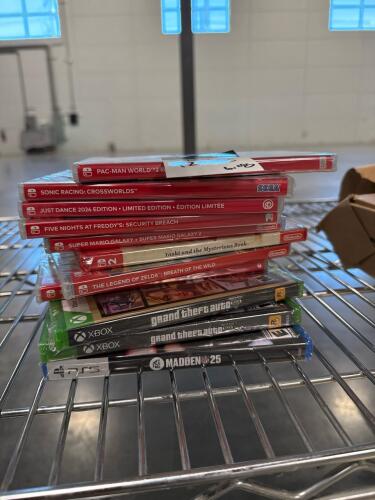 video games, PS5 Madden 25, Grand theft Auto V and Nintendo switch games