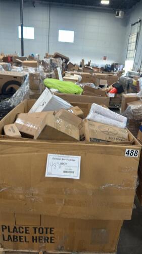 food containers, cake decorating turntable, toner cartridge, and other items