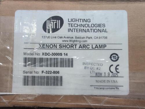 Xenon short arc lamp, xdc-3000s 14, open box
