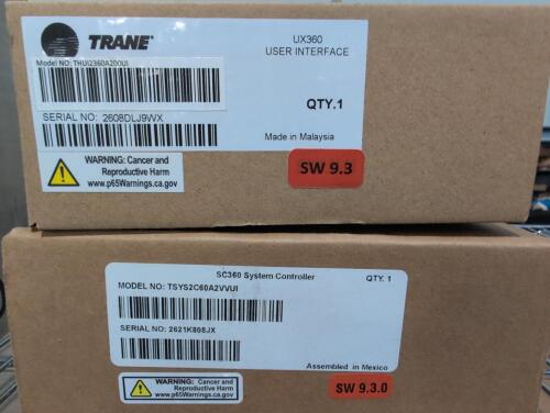 Trane UX 360 user interface, and SC 360 system controller