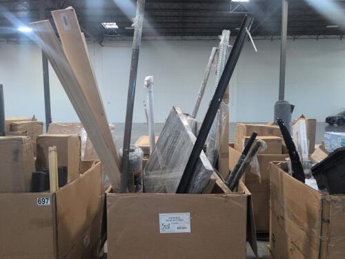 Plastic pad, weight bar, measuring stick, garden fence, pole Shovel, tubing, & More