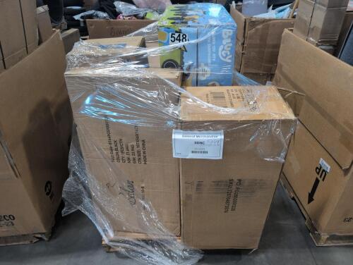World market Monterey nesting dining set pieces, Bluey ride on car, FUNSICLE designer pool, FURRION R 32 rooftop air conditioner, folding chairs, & More