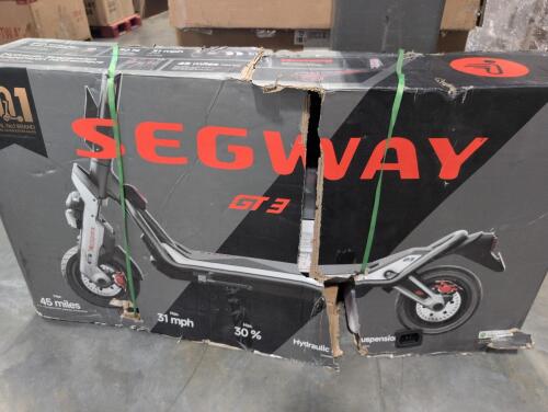 Segway GT three scooter box does have damage condition unknown