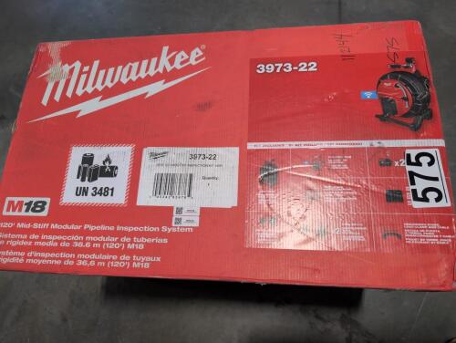 Milwaukee 120 foot mid stiff modular pipeline inspection system 3973&ndash;22