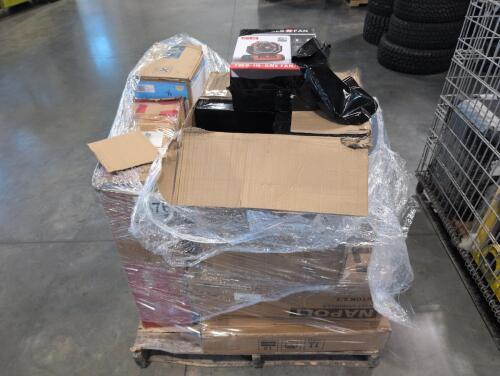 Office chair, swimming pool, range hood KIO, umbrella, box of fans, & More