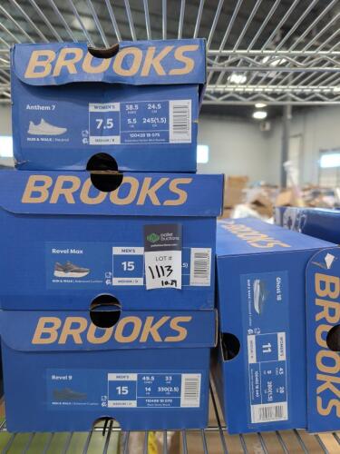 4 pairs of brooks running shoes