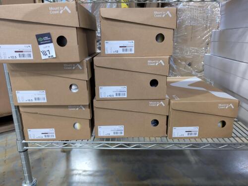 7 pairs of Mount to Coast running shoes