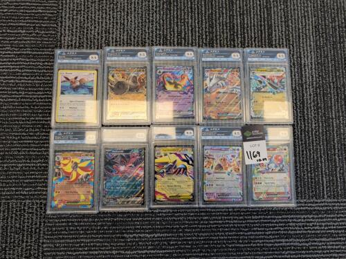 10 graded Pokemon cards