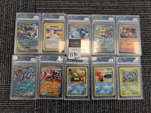 10 graded Pokemon cards