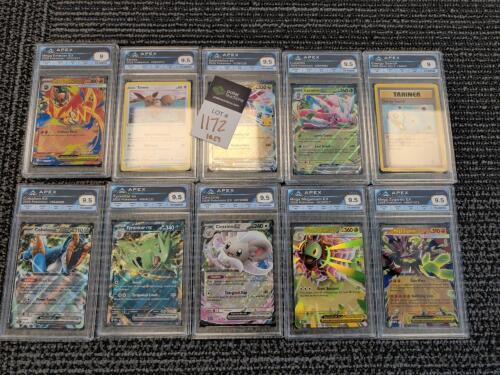 10 graded Pokemon cards
