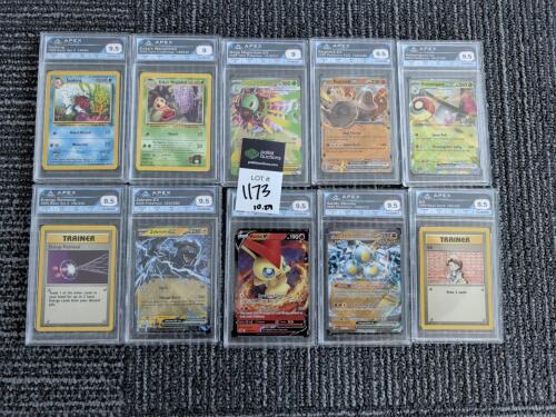 10 graded Pokemon cards