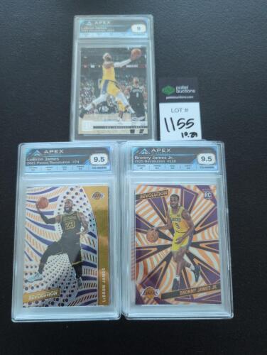 Bronny and LeBron James graded slabs