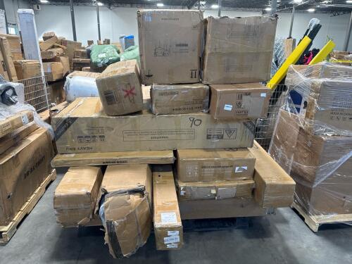 miscellaneous furniture, treadmill, chairs, mattresses and more