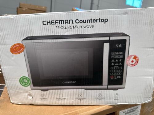 lg monitor, Ford floor mats, rev a shelf, to chef man countertop microwaves, bhg Marlow rocker set, 40-in pioneer Roku TV, trash can and more