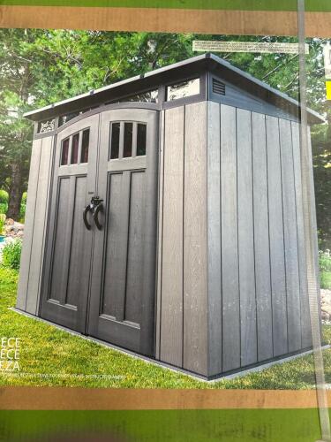 lifetime outdoor storage shed model 605282