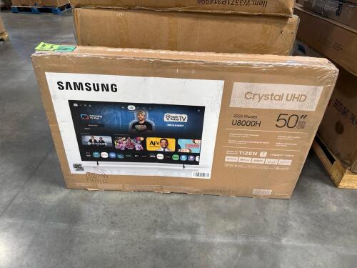 Samsung 50-in TV and miscellaneous furniture