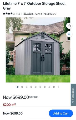lifetime outdoor storage shed model 60512
