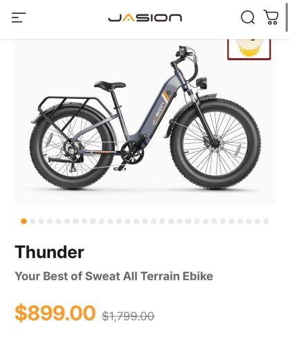 Jasion Thunder dark blue e bike