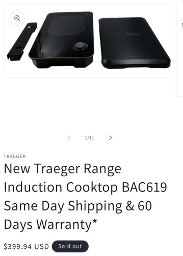 Two traeger induction range drop-ins