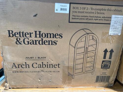 homes and gardens Arch cabinet box two of two, 48 egg incubator with humidity, sofa and more