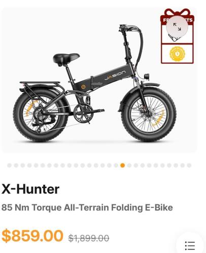 Jasion X-Hunter Ebike in black