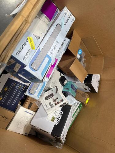 electric double burner, cat5e bulk network table, projector, headphones, monoprice items and more