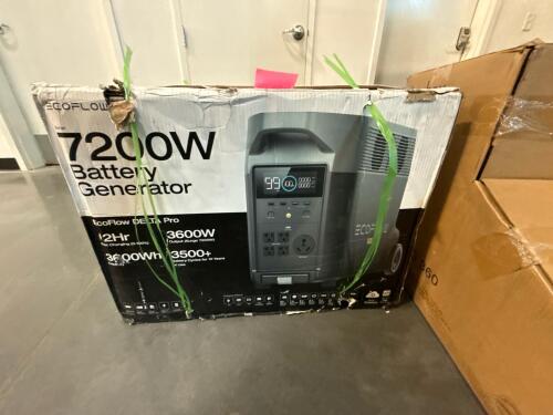 Eco flow 7200 w battery generator