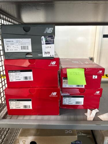 five pair of new balance shoes