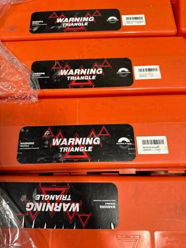 warning triangles