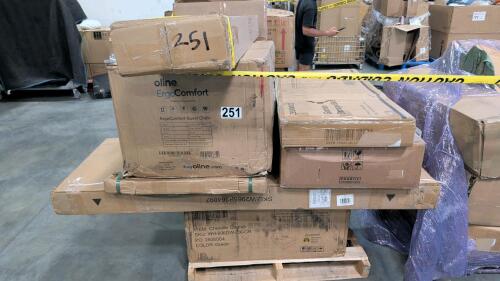ergo comfort chair, chenille chaise, garden storage bins