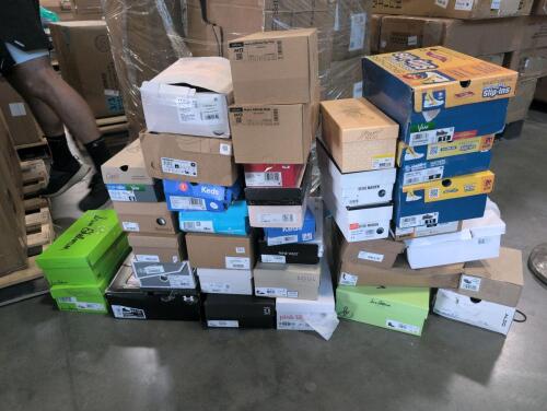 Shoes(approximately 70 pair) Cole haan, oofos, aldo, Steve Madden, Jay lindeberg, Asics, Hunter, Merrell, keen, Sam Edelman, all birds, dansko and more