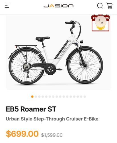 Jasion EB5 Roamer ST white E-Bike