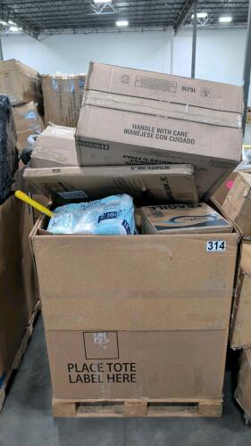 cups, paper towels, garden decor, fence, outdoor chairs and more